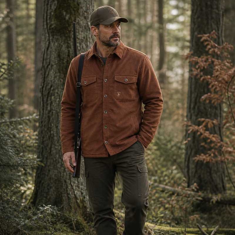 Deerhunter Sherpa-foret Fløjlsjakke, Rustleaf på jæger